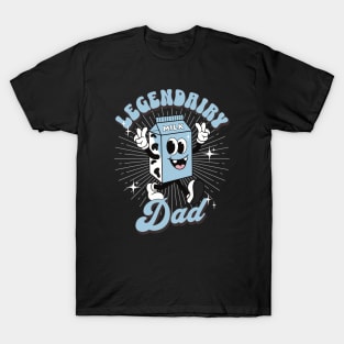 Funny Legendairy Dad Milk Carton Mascot T-Shirt